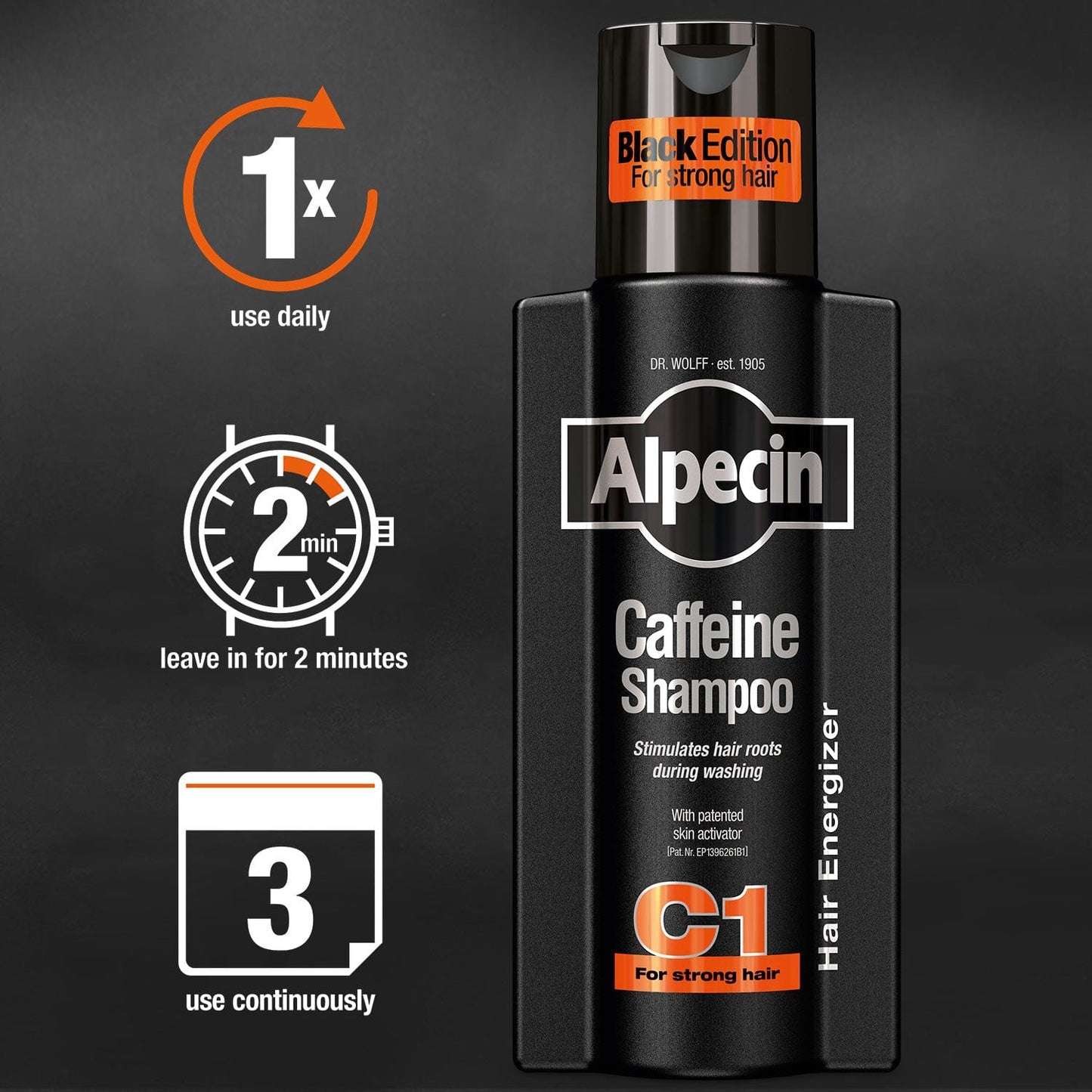 Alpecin Caffeine Shampoo Black Edition