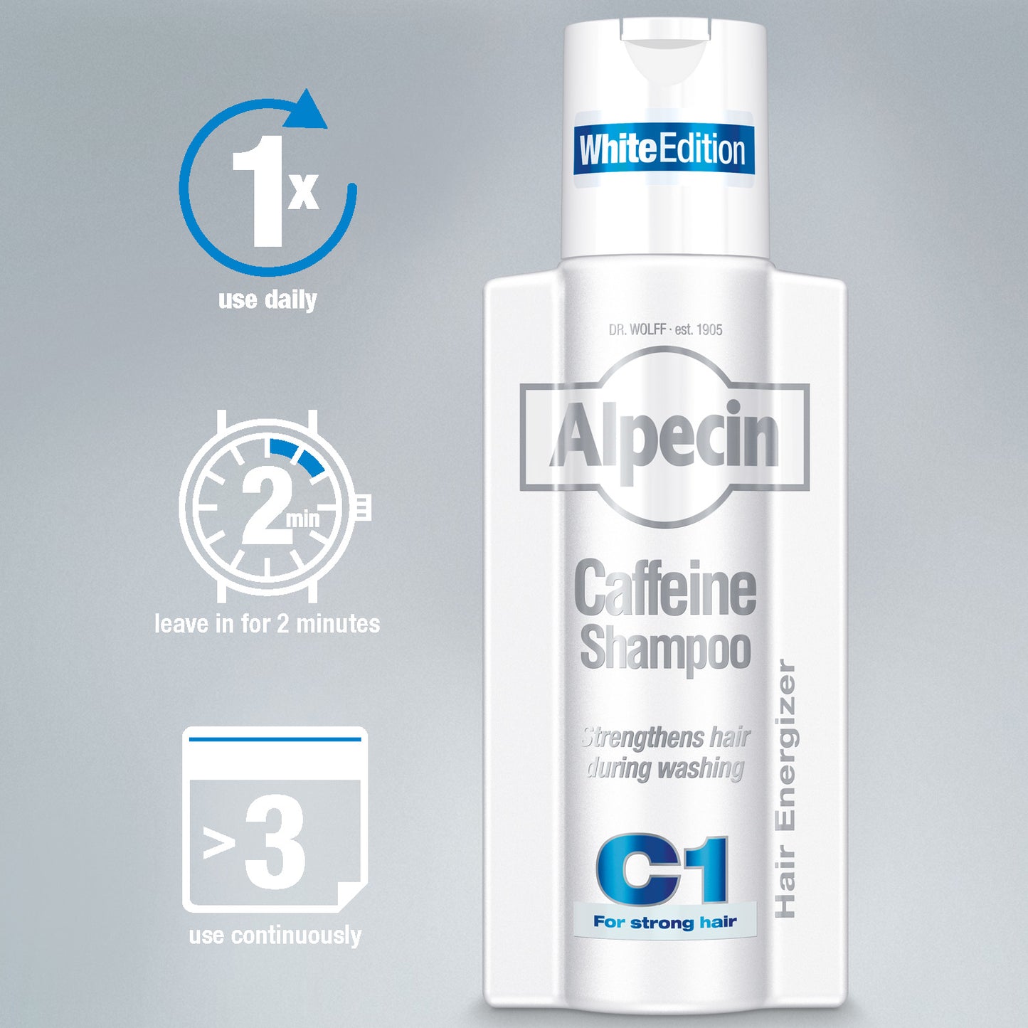 Alpecin Caffeine Shampoo White Edition